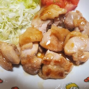 あんずジャムで照り焼きチキン